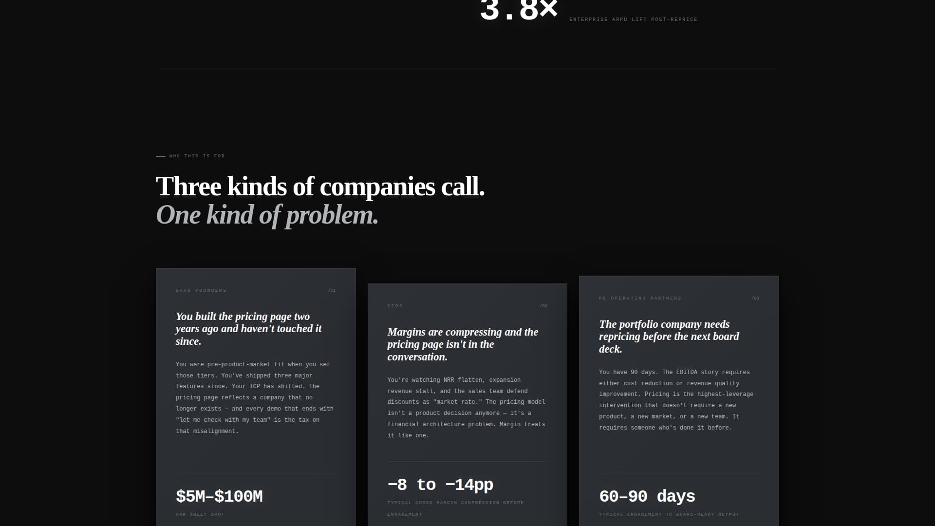 Research & Strategy Agency Pricing Website Template