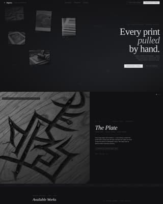 Printmaker Portfolio Professional Website Template