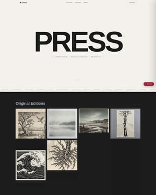 Printmaker Portfolio Portfolio Website Template
