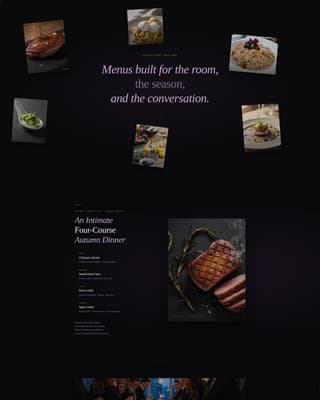 Chef & Culinary Portfolio Pricing Website Template