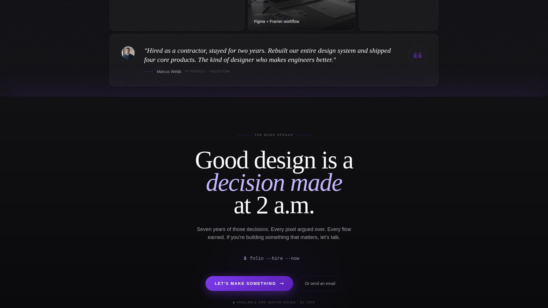 Product Designer Portfolio Specialist Careers Website Template