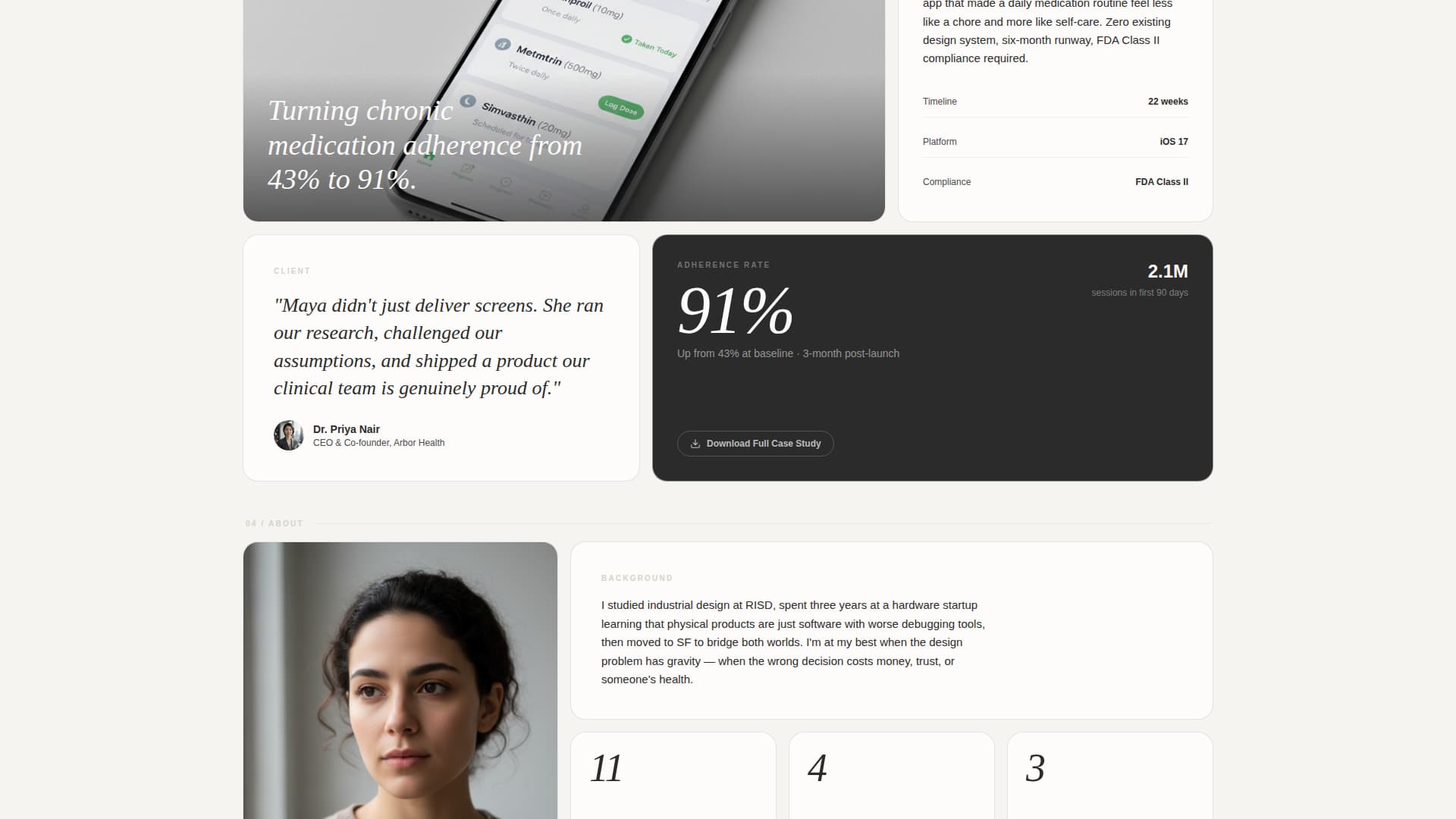 Product Designer Portfolio Booking Website Template