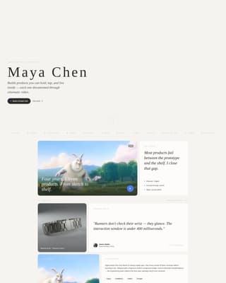 Product Designer Portfolio Booking Website Template