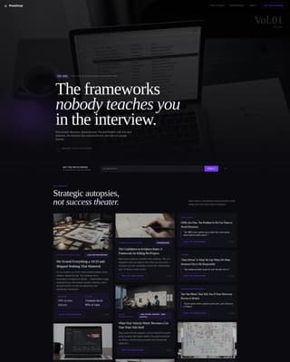 Product Manager Profile Portfolio Website Template