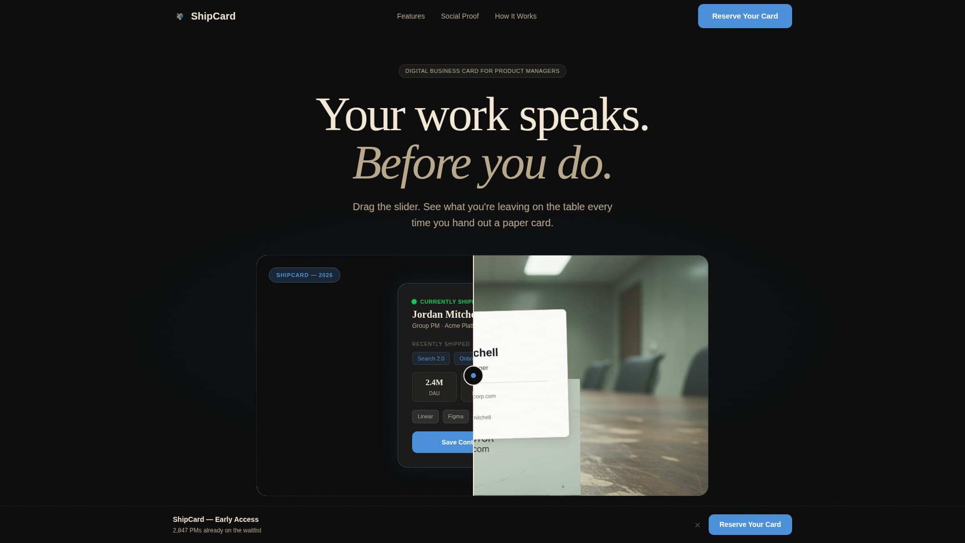Product Manager Profile Specialist Pre-Launch Website Template