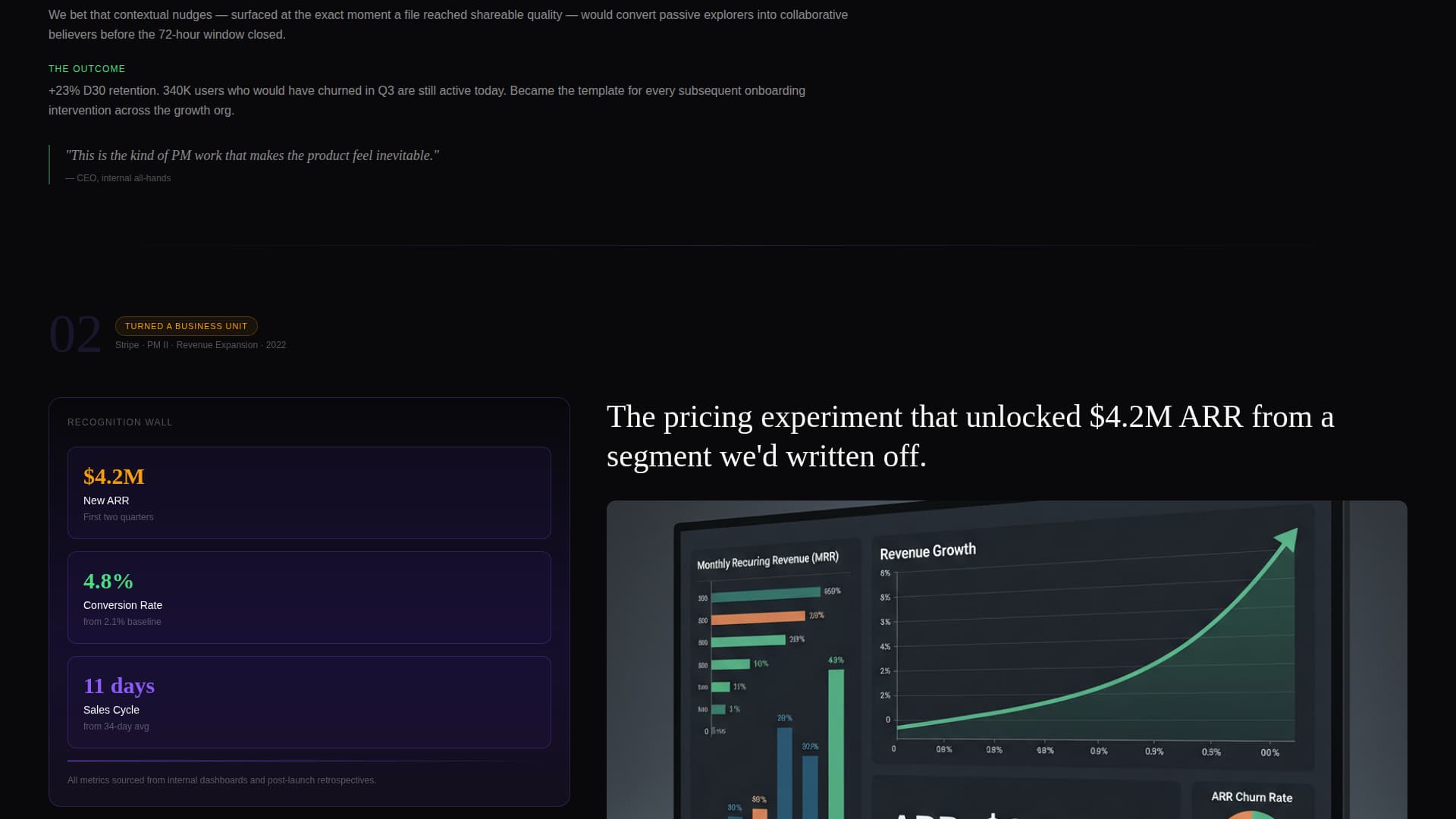Product Manager Profile Pre-Launch Website Template