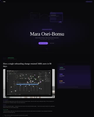 Product Manager Profile Pre-Launch Website Template