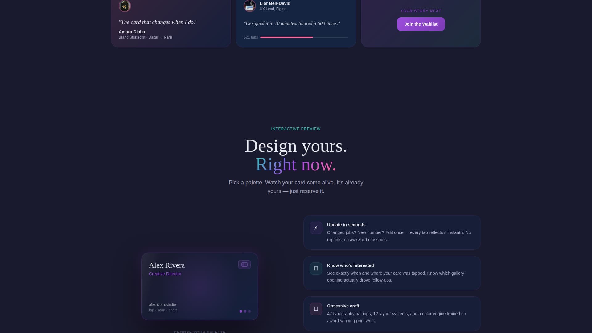Digital Business Card Specialist Pre-Launch Website Template