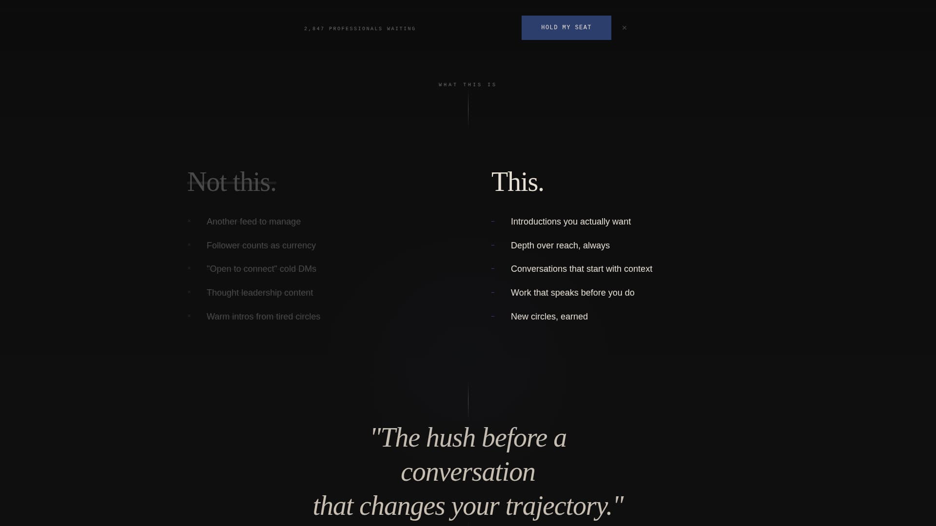 Personal CRM & Network Pre-Launch Website Template