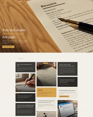 Draft - Compelling Resume Landing Page Template