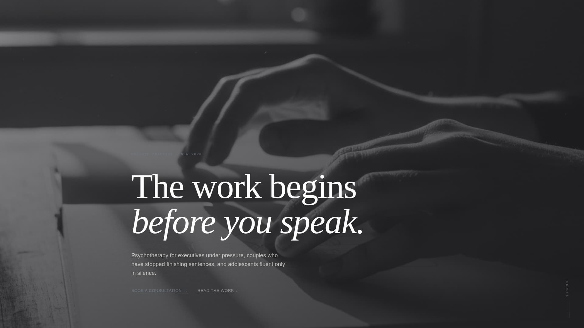 Psychologist Profile Portfolio Website Template
