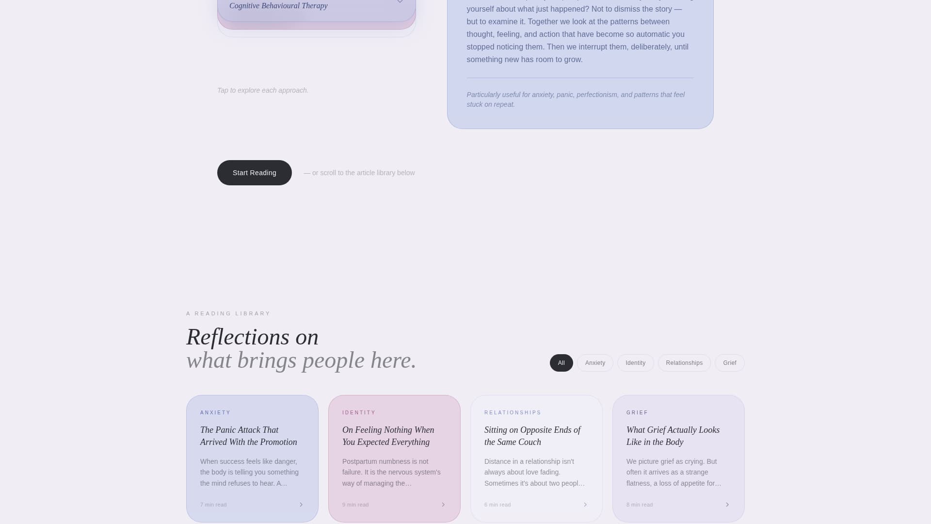 Attune - Serene Psychologist Landing Page Template