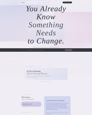 Attune - Serene Psychologist Landing Page Template