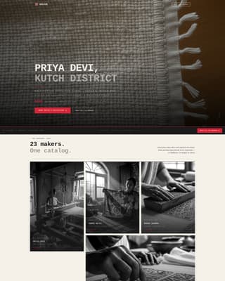 Weave - Bold Fairtrade Landing Page Template