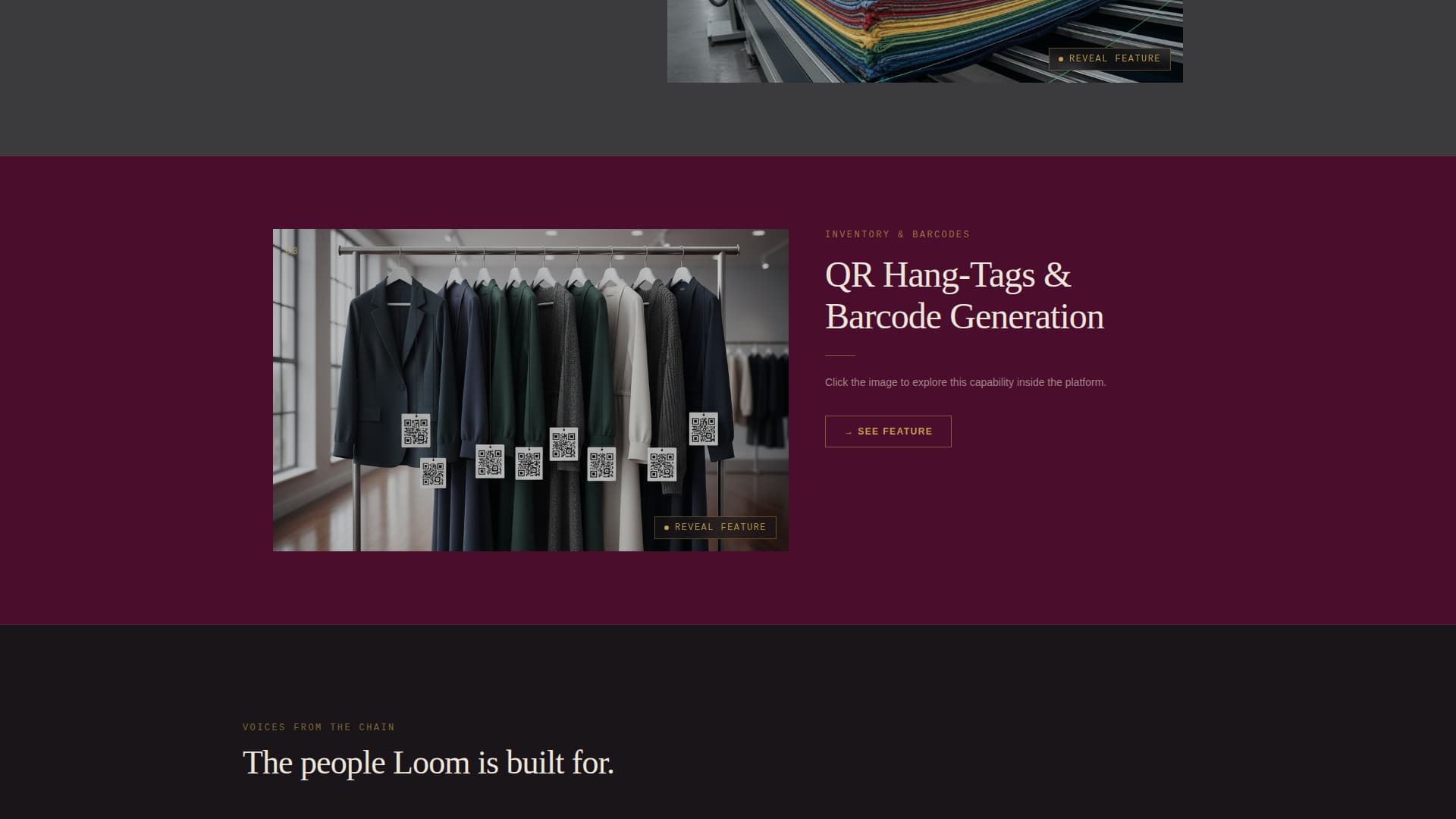 Loom - Cinematic Supplychain Landing Page Template
