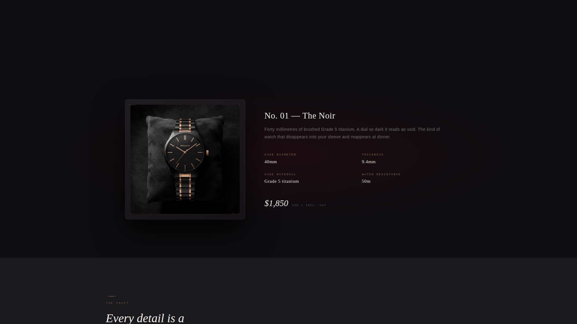 Dial - Luxe Watch Landing Page Template