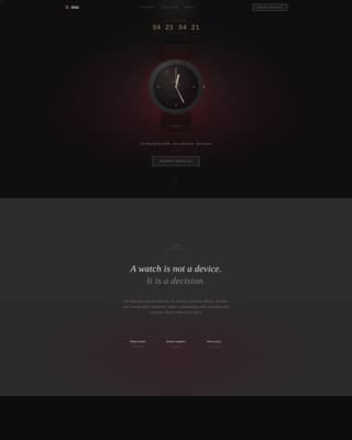 Dial - Luxe Watch Landing Page Template