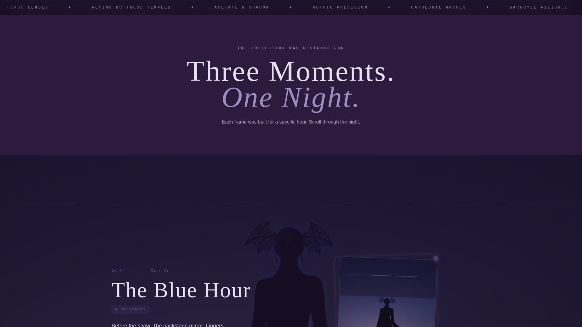 Obscura - Hauntingly Gothic Landing Page Template