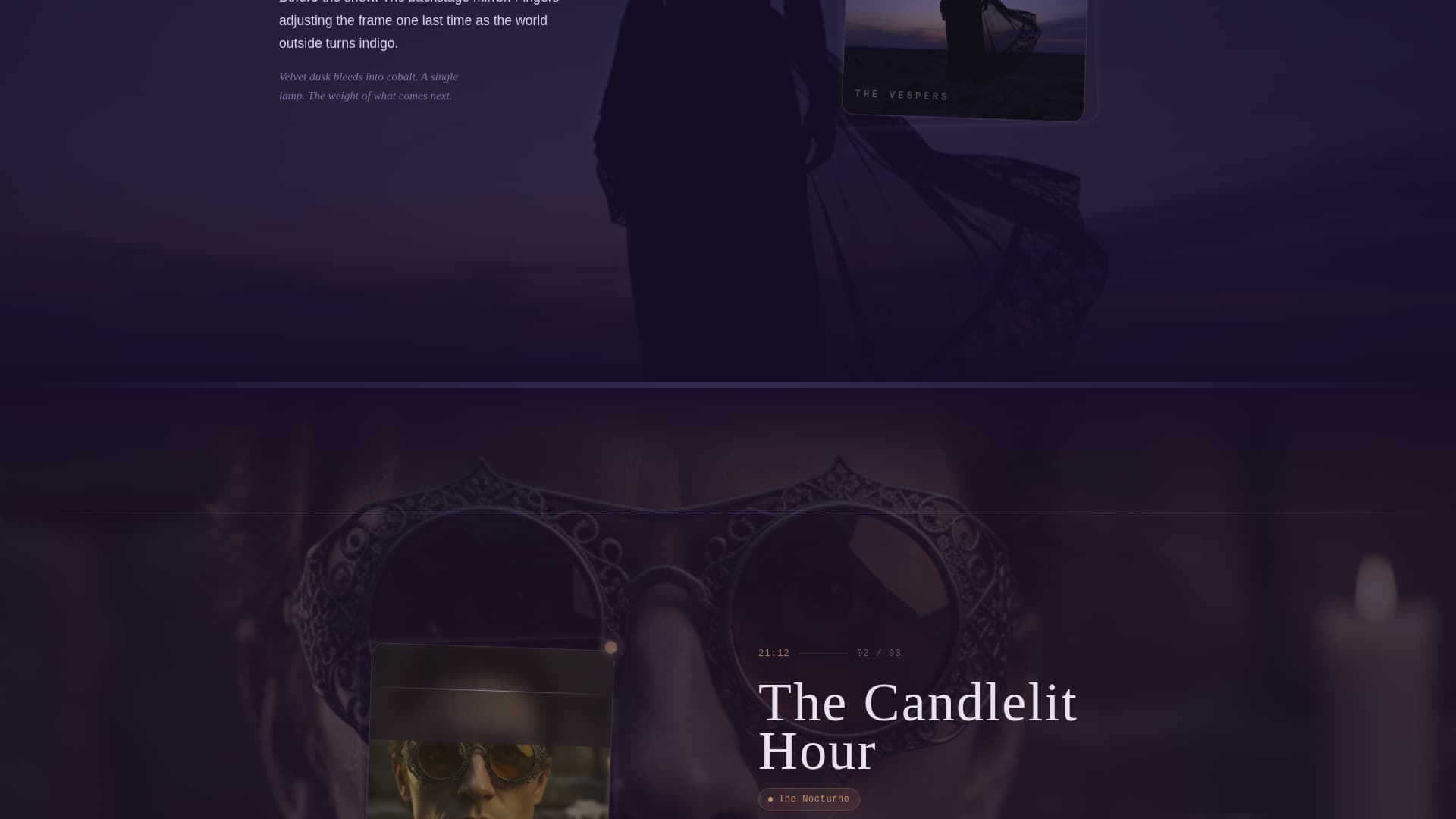 Obscura - Hauntingly Gothic Landing Page Template