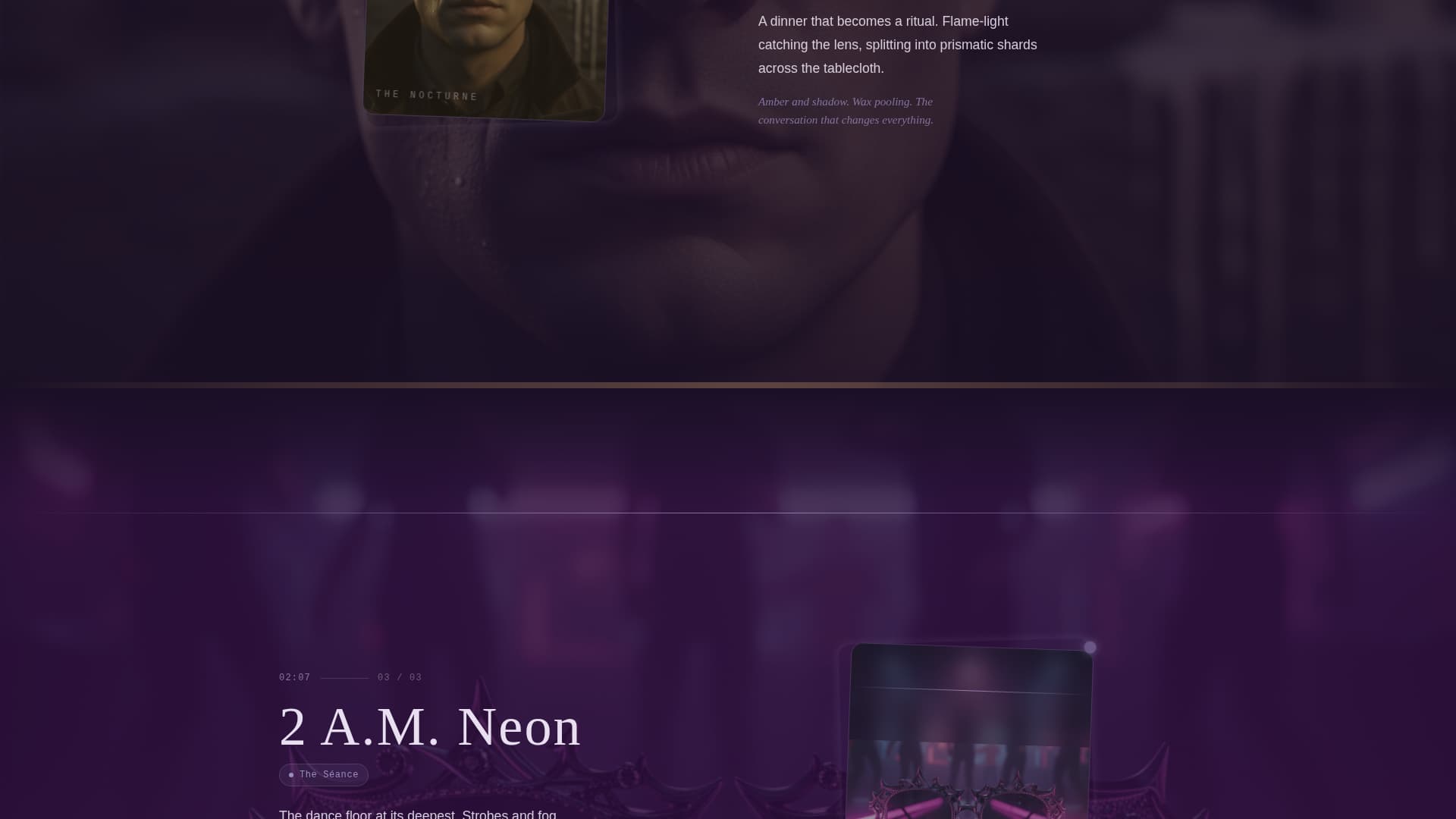 Obscura - Hauntingly Gothic Landing Page Template