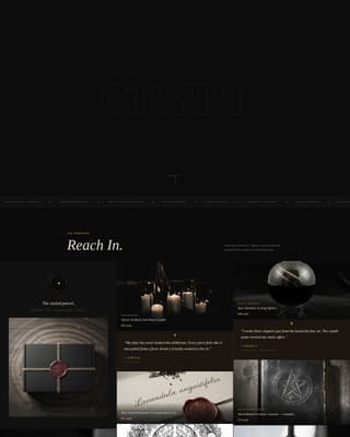 Crypt - Dark Gothic Landing Page Template