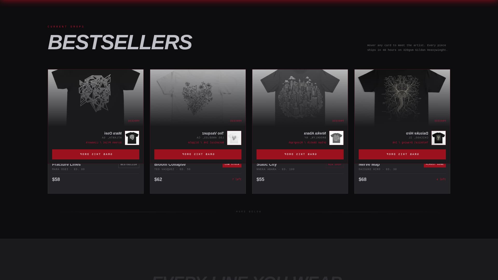 Ink - Bold Streetwear Landing Page Template