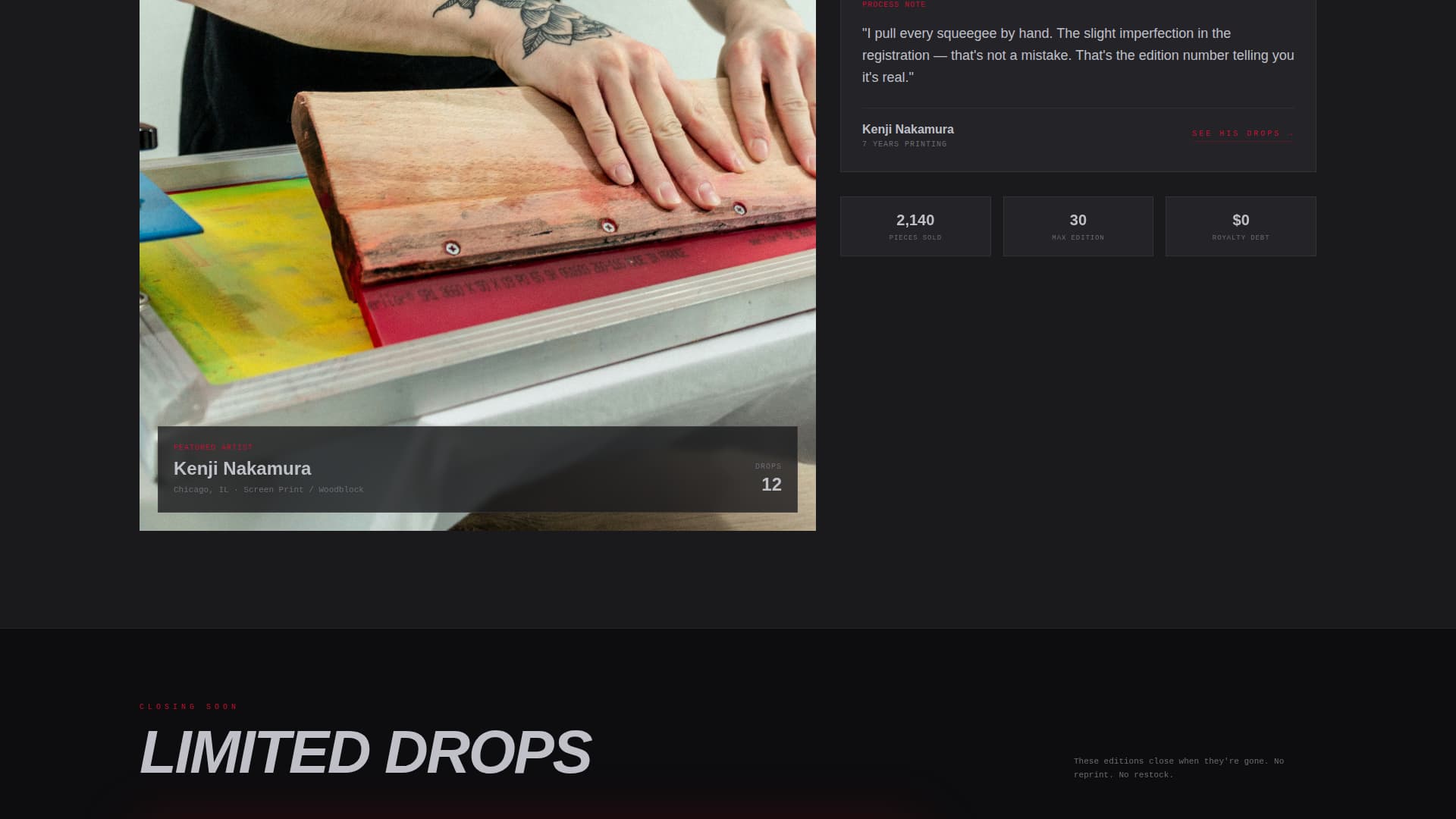 Ink - Bold Streetwear Landing Page Template