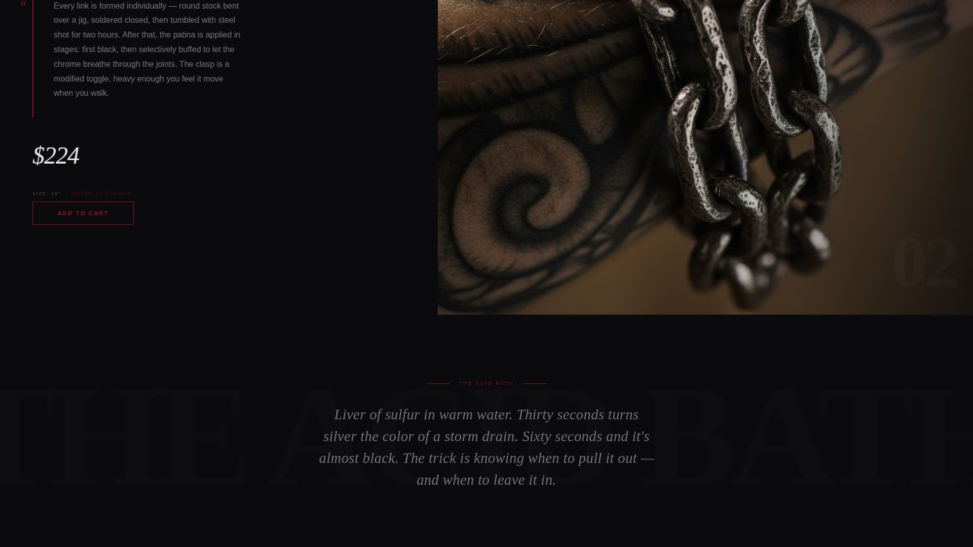Tarnish - Immersive Accessories Landing Page Template
