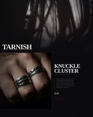 Tarnish - Immersive Accessories Landing Page Template