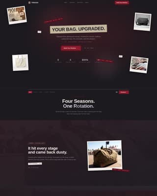 Thrash - Edgy Grungebag Landing Page Template