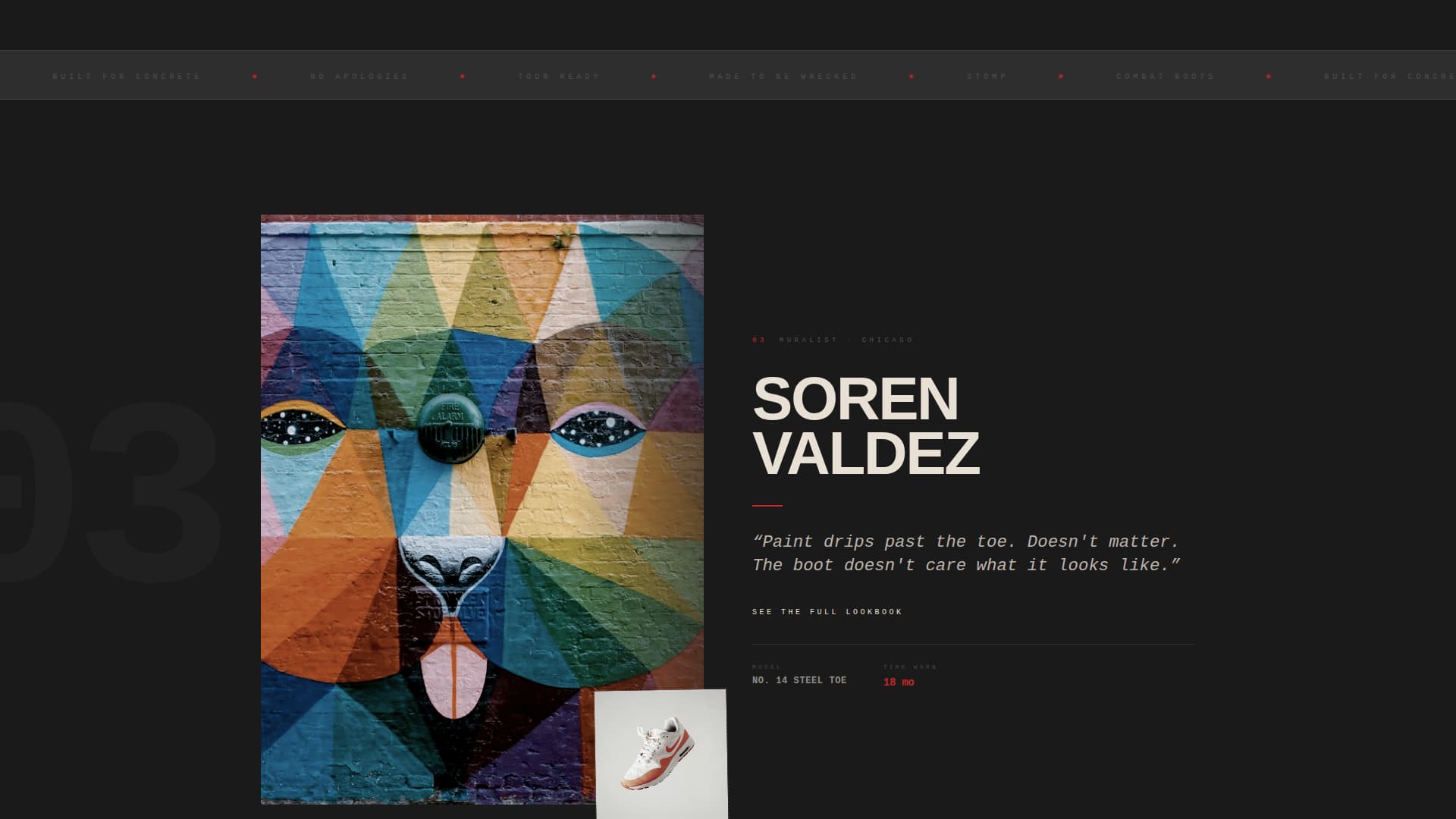 Stomp - Brutalist Grunge Landing Page Template