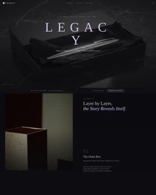Legacy - Timeless Heirloom Landing Page Template