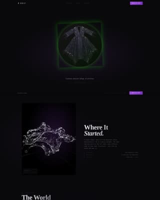 Drip - Immersive Streetwear Landing Page Template