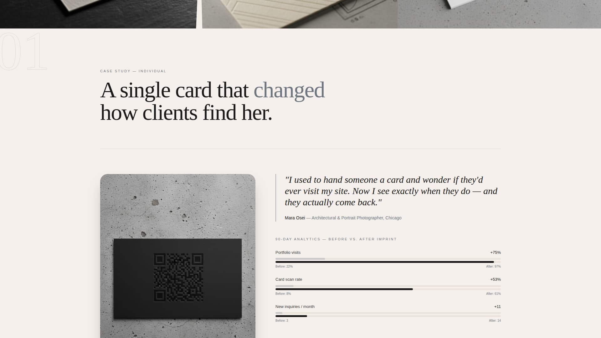 Digital Business Card Professional Website Template
