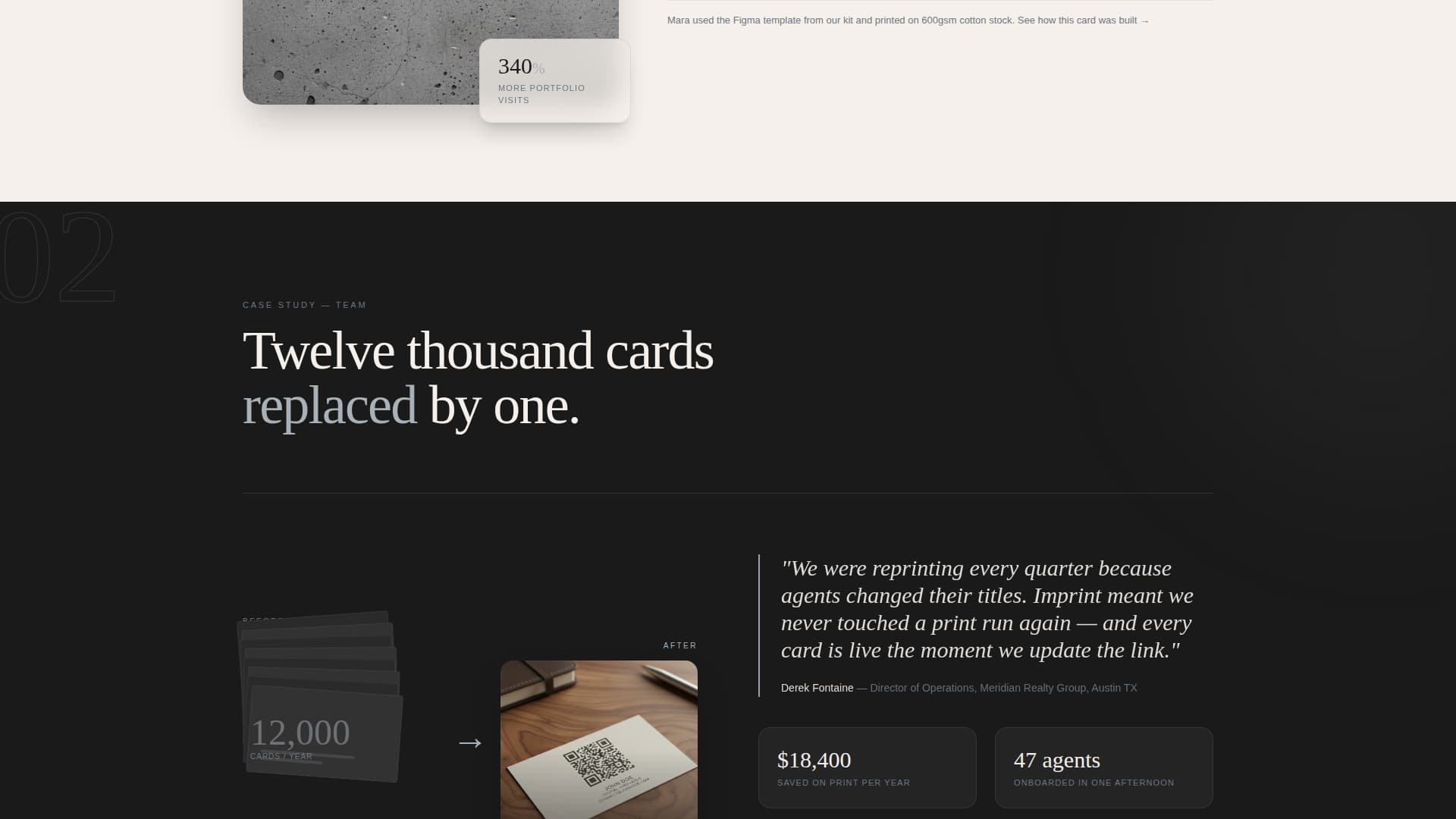 Digital Business Card Professional Website Template
