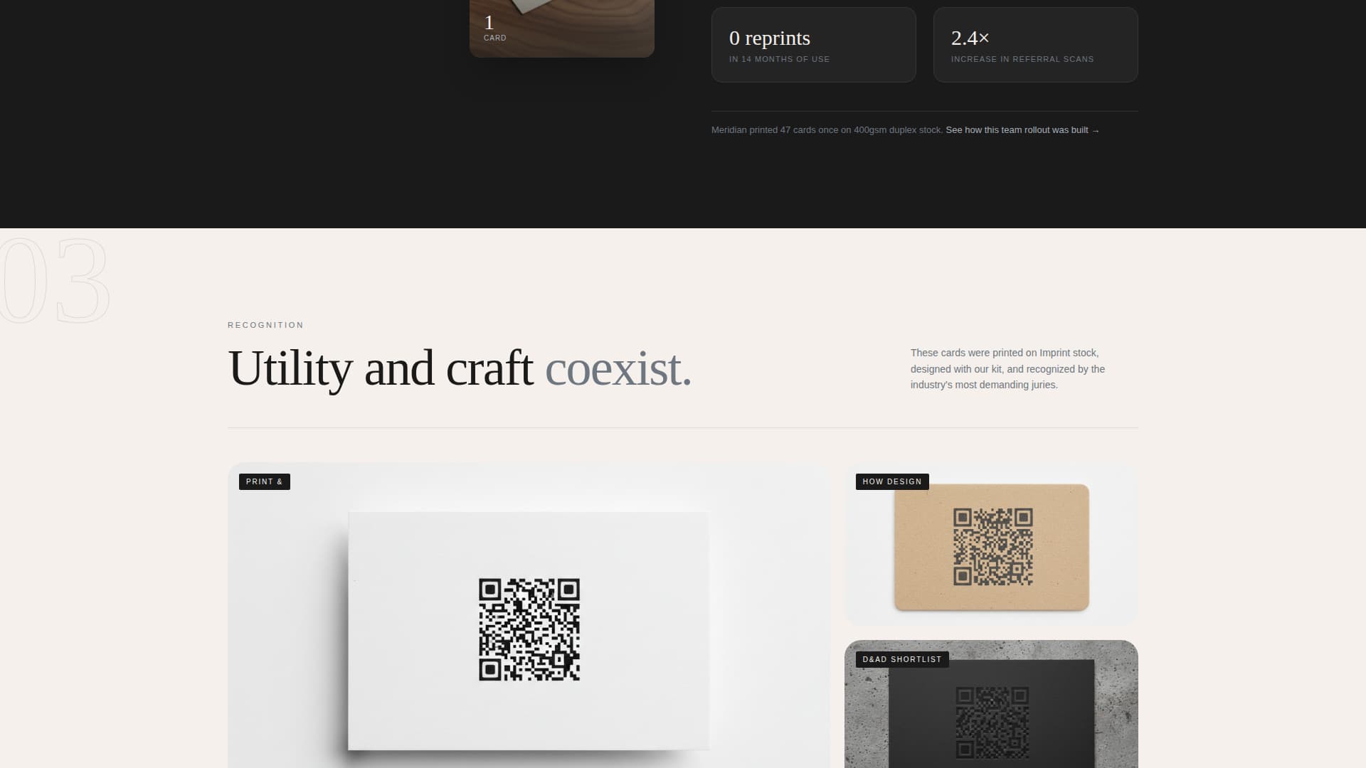 Digital Business Card Professional Website Template
