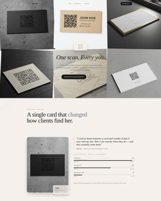 Digital Business Card Professional Website Template