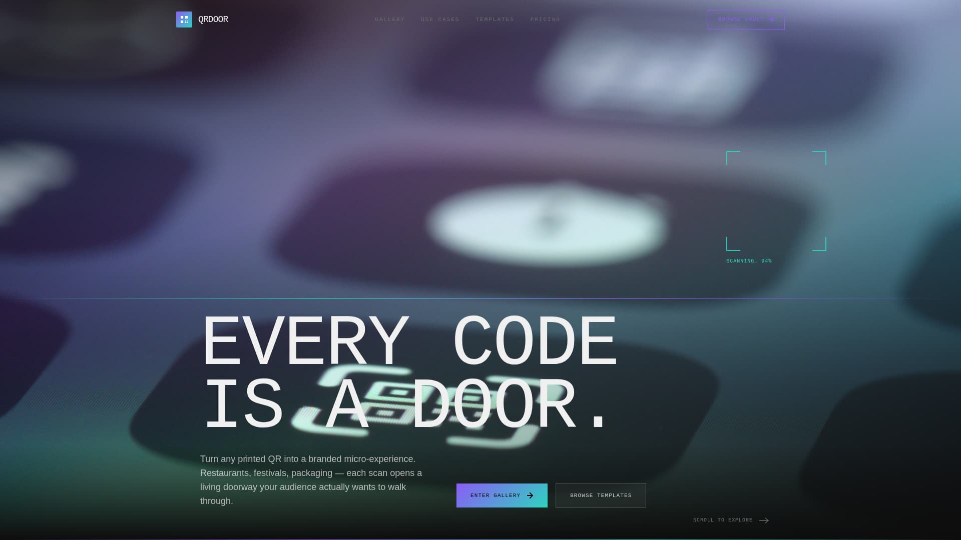 Qrdoor - Dynamic Microexperience Landing Page Template