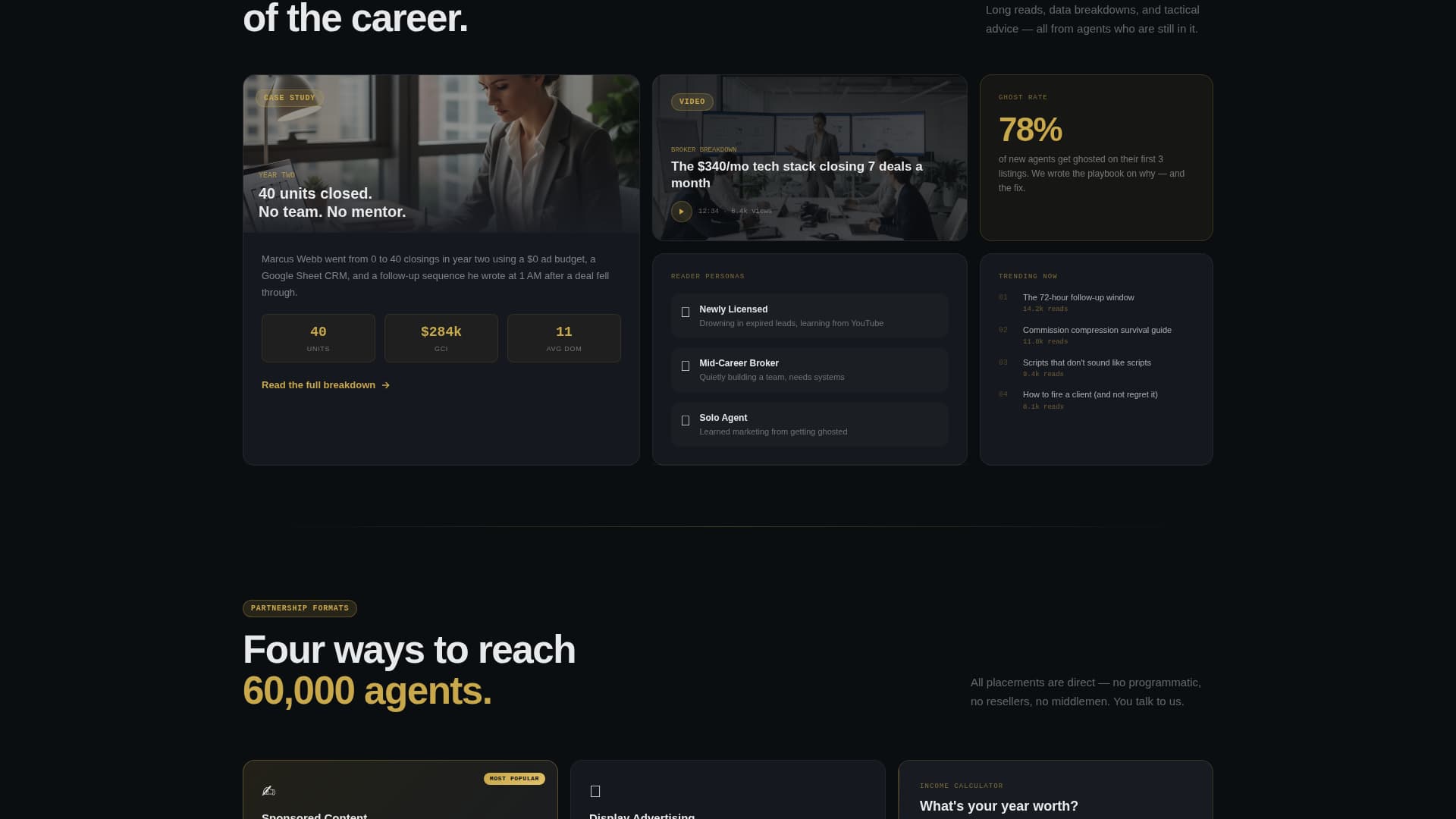 Real Estate Agent Profile Careers Website Template