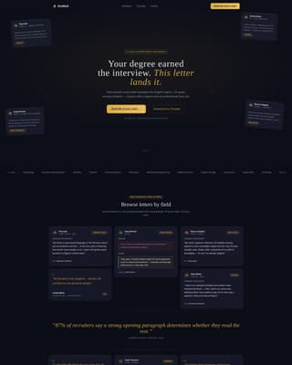 Drafted - Polished Graduate Landing Page Template