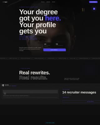 Signal - Bold Graduate Landing Page Template