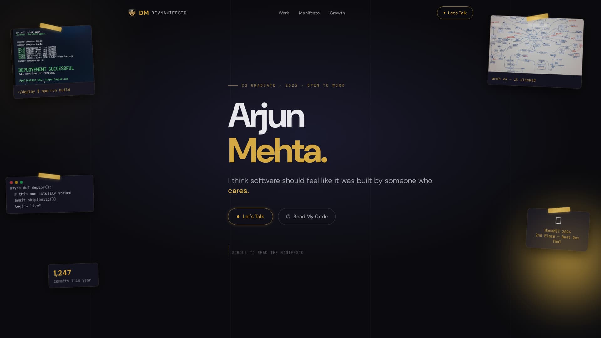 Thesis - Immersive Graduate Landing Page Template