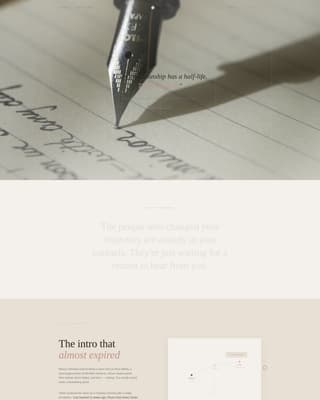 Tether - Intimate Relationshiptracker Landing Page Template