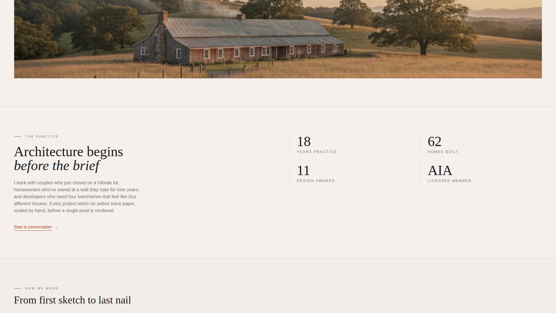Drafthouse - Elegant Architect Landing Page Template