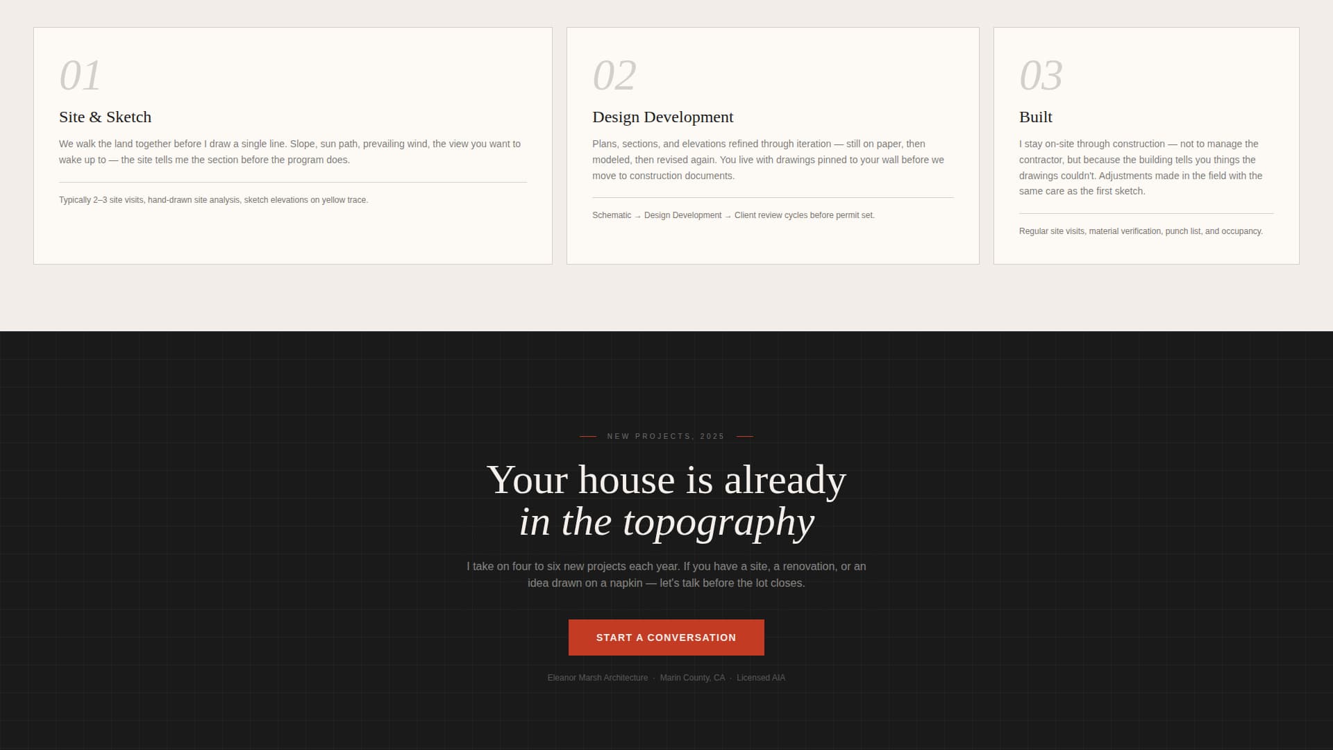 Drafthouse - Elegant Architect Landing Page Template