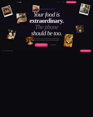 Restaurant Marketing & Agency Booking Website Template