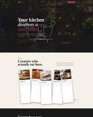 Plate - Compelling Restaurantmarketing Landing Page Template
