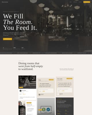 Reservations - Elegant Restaurant Landing Page Template
