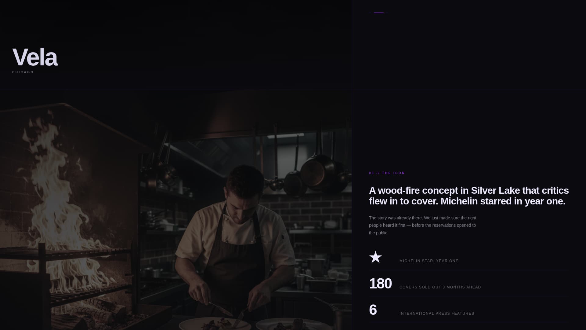 Reservations - Immersive Restaurant Landing Page Template
