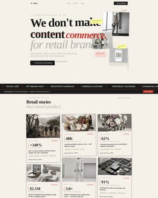Byline - Editorial Retail Landing Page Template